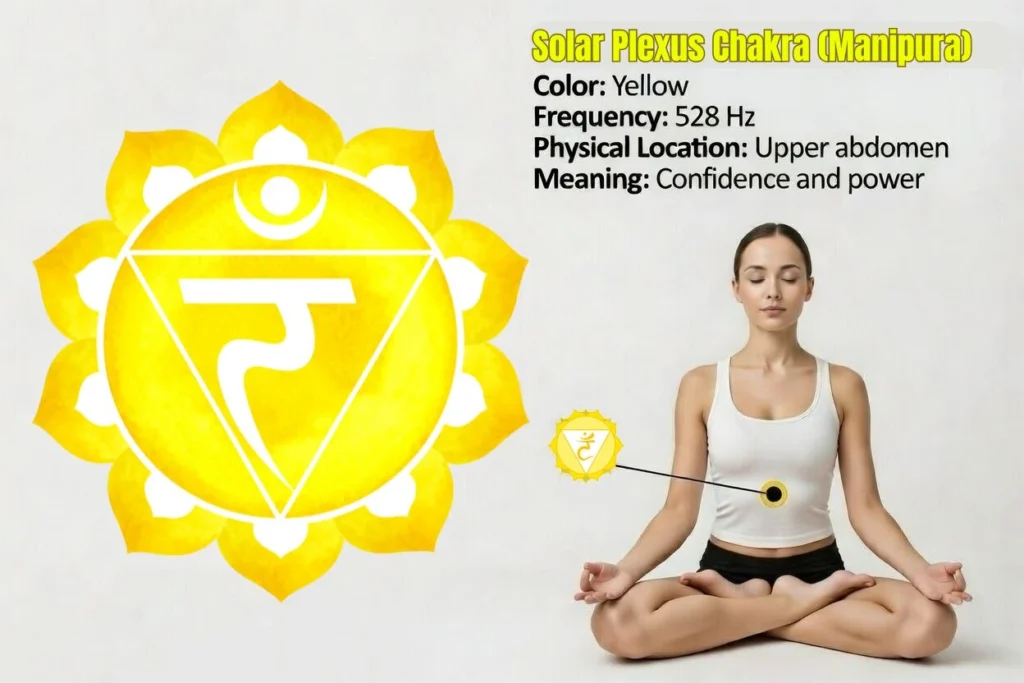 solar plexus chakra color, meaning, function, and location